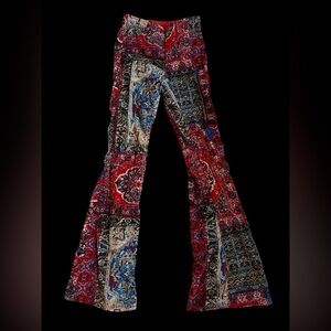 Free People Patterned Bell Bottoms
